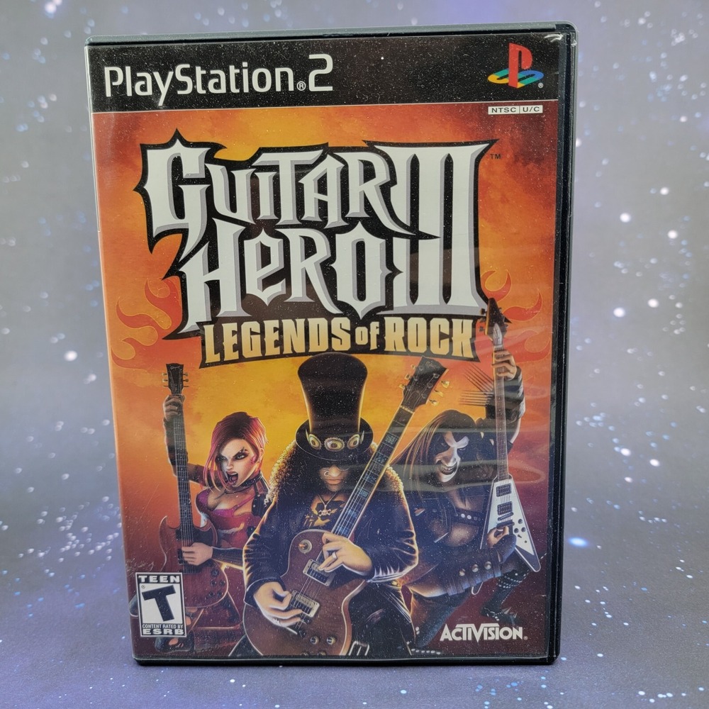 Guitar Hero III Legends of Rock (Sony PlayStation 2, 2007) Video Game No Manual